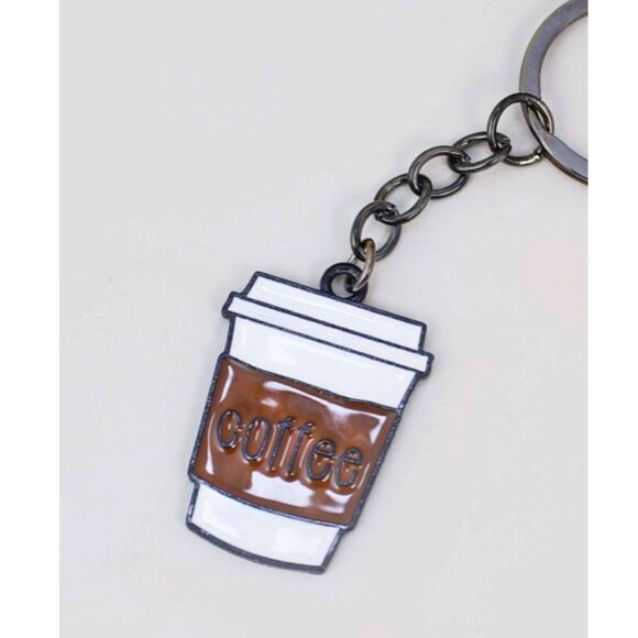 Coffee Cup Charm Keychain   *2/12$* - Picture 1 of 3